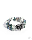 Paparazzi "Snail Shimmer" Green Bracelet Paparazzi Jewelry