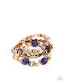 Paparazzi "Earthy Entertainer" Purple Bracelet Paparazzi Jewelry