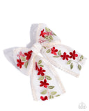 Paparazzi "Garden Guardian" Red Hair Clip Paparazzi Jewelry