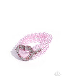 Paparazzi "Lifelong Love Letter" Pink Bracelet Paparazzi Jewelry