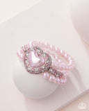 Paparazzi "Lifelong Love Letter" Pink Bracelet Paparazzi Jewelry