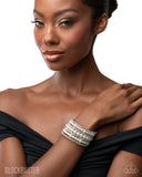Paparazzi "Finalized Flair" White Bracelet Paparazzi Jewelry