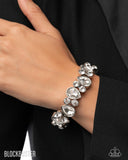Paparazzi "Secure Sparkle" White Bracelet Paparazzi Jewelry
