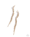 Paparazzi "Flashy Following" Gold Post Earrings Paparazzi Jewelry