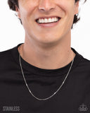 Paparazzi "No Drama" Silver Mens Urban Unisex Paparazzi Jewelry