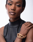 Paparazzi "Interlocked Ignition" Gold Bracelet Paparazzi Jewelry