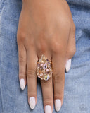 Paparazzi "Gatsby Gamut" Pink Ring Paparazzi Jewelry