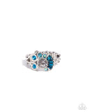Paparazzi "Crowning Glitz" Blue Ring Paparazzi Jewelry