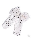 Paparazzi "Here We BOW Again" White Hair Clip Paparazzi Jewelry