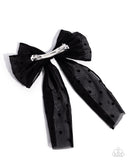 Paparazzi "Here We BOW Again" Black Hair Clip Paparazzi Jewelry