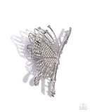 Paparazzi "Layered Landing" White Hair Clip Paparazzi Jewelry