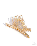 Paparazzi "Layered Landing" Gold Hair Clip Paparazzi Jewelry