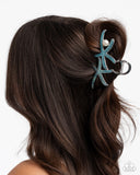 Paparazzi "Stunning Starfish" Blue Hair Clip Paparazzi Jewelry