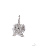 Paparazzi "Eiffel Tower Ease" White Ring Paparazzi Jewelry