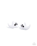 Paparazzi "Ghost Hunter" White Post Earrings Paparazzi Jewelry