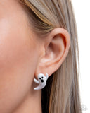 Paparazzi "Ghost Hunter" White Post Earrings Paparazzi Jewelry