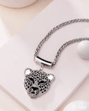 Paparazzi "Leopard Luminescence" Black Necklace & Earring Set Paparazzi Jewelry