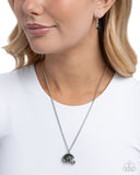 Paparazzi "Quarterback Chic" Black Necklace & Earring Set Paparazzi Jewelry