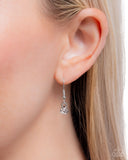 Paparazzi "Quarterback Chic" White Necklace & Earring Set Paparazzi Jewelry