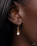 Paparazzi "LOCK Show" Gold Necklace & Earring Set Paparazzi Jewelry