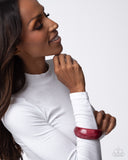 Paparazzi "Modest Mirage" Red Bracelet Paparazzi Jewelry