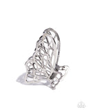 Paparazzi "Gliding Grace" Silver Hair Clip Paparazzi Jewelry