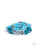 Paparazzi "Cheerful Collection" Blue Bracelet Paparazzi Jewelry