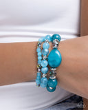 Paparazzi "Cheerful Collection" Blue Bracelet Paparazzi Jewelry