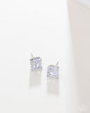 Paparazzi "GLOW Time" White Post Earrings Paparazzi Jewelry