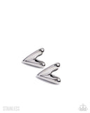Paparazzi "Reflective Romance" Silver Post Earrings Paparazzi Jewelry