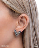 Paparazzi "Reflective Romance" Silver Post Earrings Paparazzi Jewelry