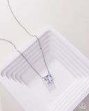 Paparazzi "Enjoy the GLOW" White Necklace & Earring Set Paparazzi Jewelry