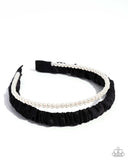 Paparazzi "Preppy Palooza" Black Head Band Paparazzi Jewelry