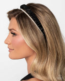 Paparazzi "Preppy Palooza" Black Head Band Paparazzi Jewelry