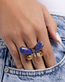 Paparazzi "Fluttering Fantasia" Purple Ring Paparazzi Jewelry