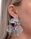 Paparazzi "Wiry Wisdom" Purple Post Earrings Paparazzi Jewelry