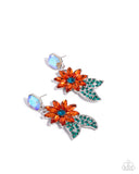 Paparazzi "Momentous Majesty" Orange Post Earrings Paparazzi Jewelry