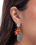 Paparazzi "Momentous Majesty" Orange Post Earrings Paparazzi Jewelry