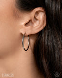Paparazzi "Surmounting Sheen" Silver Post Earrings Paparazzi Jewelry