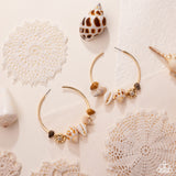 Paparazzi "Seashell Sonnet" Gold Post Earrings Paparazzi Jewelry