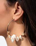 Paparazzi "Seashell Sonnet" Gold Post Earrings Paparazzi Jewelry