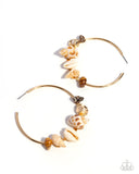 Paparazzi "Seashell Sonnet" Gold Post Earrings Paparazzi Jewelry