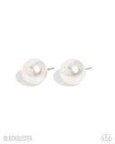 Paparazzi "Preppy Princess" White Post Earrings Paparazzi Jewelry
