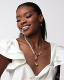 Paparazzi "Boisterous Ballet" Yellow Necklace & Earring Set Paparazzi Jewelry