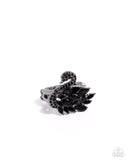 Paparazzi "Sensational Swan" Black Ring Paparazzi Jewelry