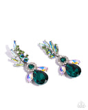 Paparazzi "Priceless Pizzazz" Green Post Earrings Paparazzi Jewelry