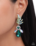 Paparazzi "Priceless Pizzazz" Green Post Earrings Paparazzi Jewelry