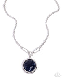 Paparazzi "Symphonic Sheen" Blue Necklace & Earring Set Paparazzi Jewelry