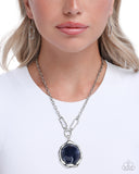 Paparazzi "Symphonic Sheen" Blue Necklace & Earring Set Paparazzi Jewelry