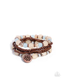 Paparazzi "Lotus Moment" Copper Bracelet Paparazzi Jewelry